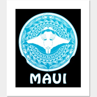 Manta Ray Shield of Maui Posters and Art